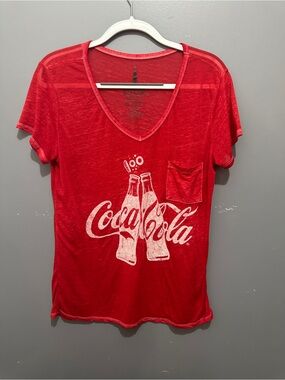 Coca Cola Burnout Top - XL (15-17)